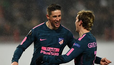 Fernando Torresas ir Antoine'as Griezmannas
