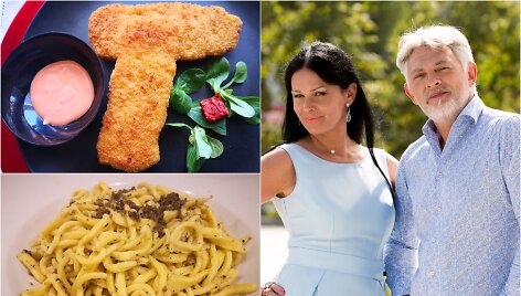 Jurga ir Paulius Jurkevičiai bei jų ruo&scaron;ti patiekalai
