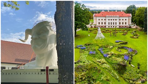 Pakruojo dvaras ruo&scaron;iasi gėlių festivaliui
