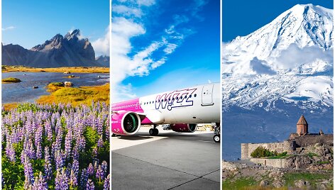 &bdquo;WizzAir&ldquo; i&scaron; Vilniaus skraidys į Islandiją, Armėniją