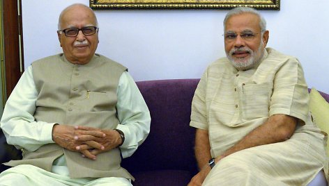 N.Modi ir L.K.Advani