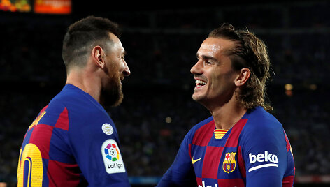 Lionelis Messi ir Antoine'as Griezmannas