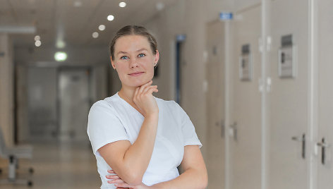 Ergoterapeutė G.Pociūnaitė – iššūkis darbe yra pacientų „netikėjimas“ mankštos nauda