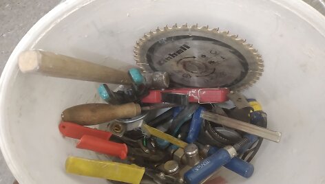 Rasti pavogti įrankiai