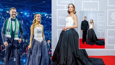 Laura Dragūnaitė su &scaron;irdies draugu ir su Mantu Stonkumi
