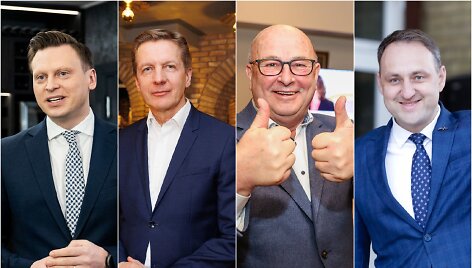 I&scaron; kairės: Valdas Benkunskas, Arvydas Vaitkus, Visvaldas Matijo&scaron;aitis, Nerijus Cesiulis