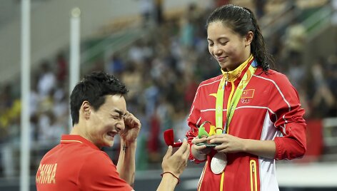Pir&scaron;lybos ant Rio 2016 podiumo