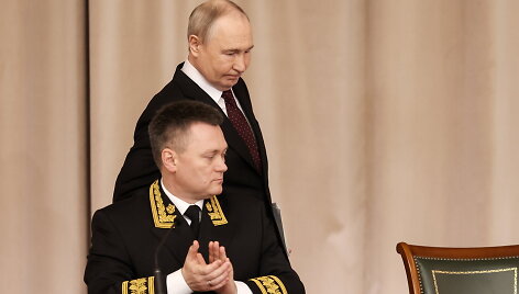 Vladimiras Putinas ir Rusijos generalinis prokuroras Igoris Krasnovas