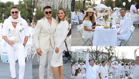 Žilvinas Grigaitis, Simona Burbaitė, „Le Dîner en Blanc“ Lukiškių aikštėje