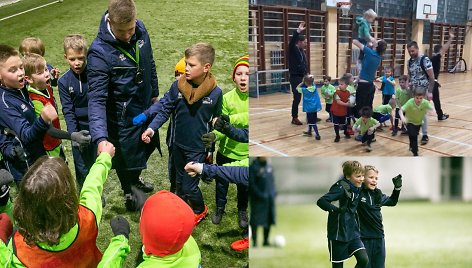 Akimirka iš futbolo klubo „Ataka“ treniruočių