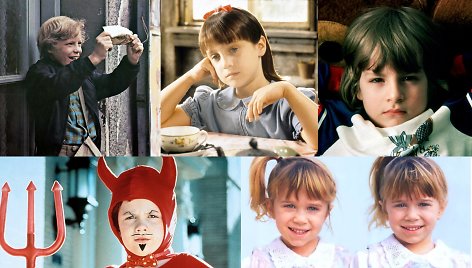 Peteris Ostrumas, Mara Wilson, Danny Lloydas, Michaelas Oliveris, Mary-Kate ir Ashley Olsen