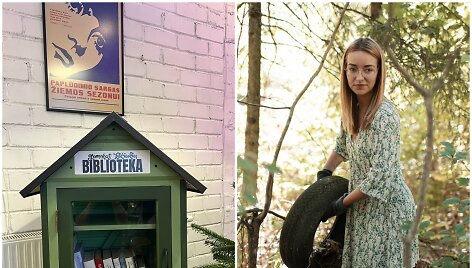 Rugilė ir jos inicijuota &bdquo;Gamtos bičiulių biblioteka&ldquo;