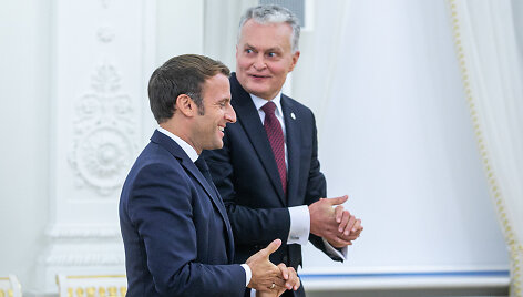 E.Macronas ir G.Nausėda