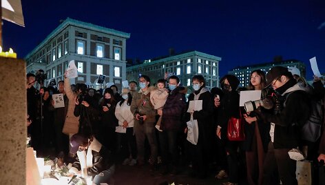 Kolumbijos universiteto bendruomenės solidarumo mitingas