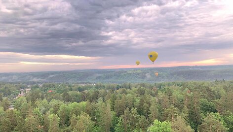 Netikėtai pasikeitus oro sąlygoms, pilotai buvo priversti leistis.