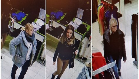 Dėl pavogtų megztinių ie&scaron;komos merginos