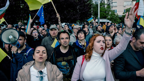 Ukrainą palaikanti demonstracija Bulgarijoje