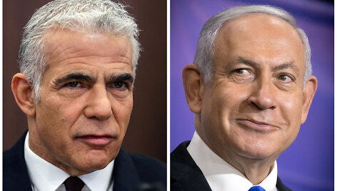 Yairas Lapidas ir Benjaminas Netanyahu