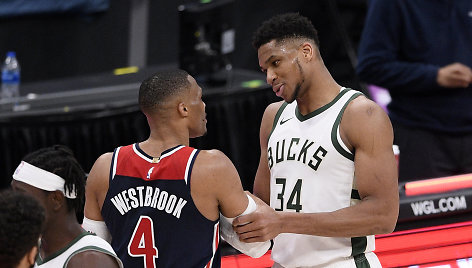 Russellas Westbrookas ir Giannis Antetokounmpo