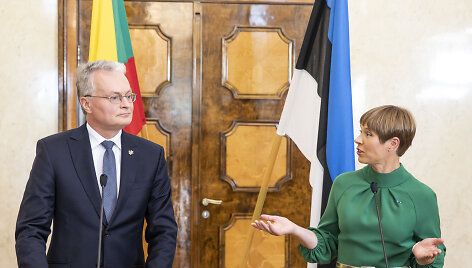 Prezidento Gitano Nausėdos ir Estijos prezidentės Kersti Kaljulaid spaudos konferencija
