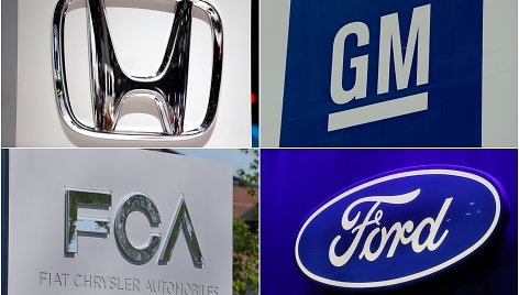 „Honda“, „General Motors“, „Fiat Chrysler“, „Ford“