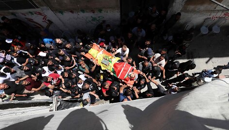 Vakarų Krante izraeliečių pajėgos nukovė palestinietį