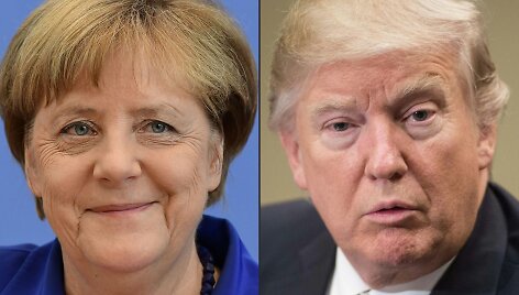 Angela Merkel ir Donaldas Trumpas