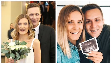 Kristina Pi&scaron;niukaitė-&Scaron;imkienė ir Vytautas &Scaron;imkus
