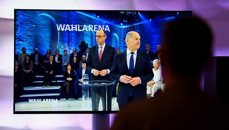 Olafas Scholzas ir Friedrichas Merzas
