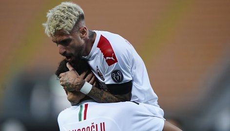 Samu Castillejo triumfas po įvarčio