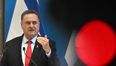 Izraelio gynybos ministras Israelis Katzas / ATTILA KISBENEDEK / AFP