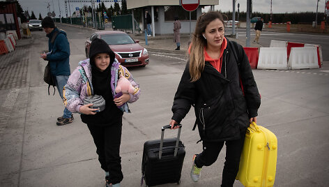 Į Europą besitraukiantys ukrainiečiai