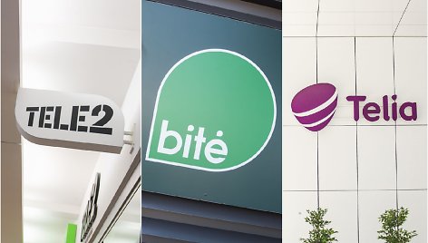 „Tele2“, „Bitė“ ir „Telia“