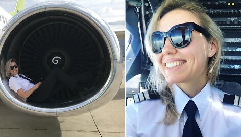 Keleivinio lėktuvo pilotė Lina Malakauskaitė