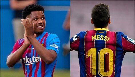 Ansu Fati perims Lionelio Messi numerį &bdquo;Barcelona&ldquo; klube