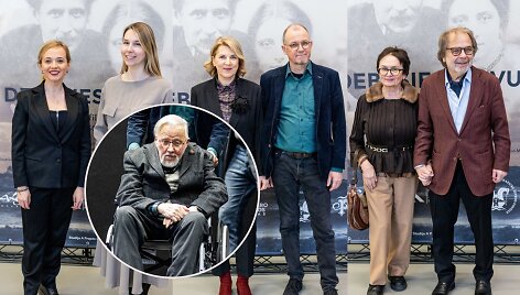 Vytauto V.Landsbergio filmo &bdquo;Debesies laivu&ldquo; premjeros svečiai
