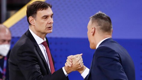 Georgios Bartzokas ir &Scaron;arūnas Jasikevičius
