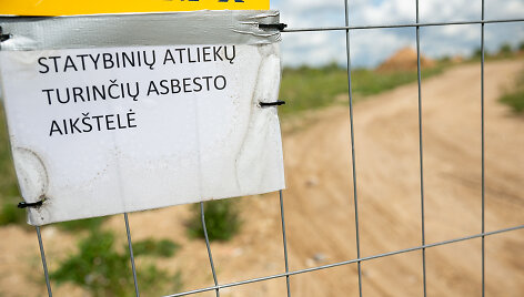 Statybinių atliekų aik&scaron;telė Liepkalnio gatvėje