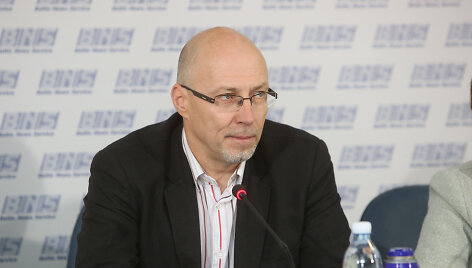 Lietuvos &scaron;vietimo profesinės sąjungos pirmininkas Audrius Jurgelevičius