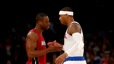 Dwyane'as Wade'as ir Carmelo Anthony