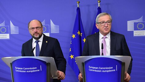 Martinas Schulzas ir Jeanas-Claude Junckeris