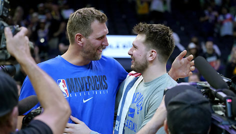 Dirkas Nowitzki ir Luka Dončičius