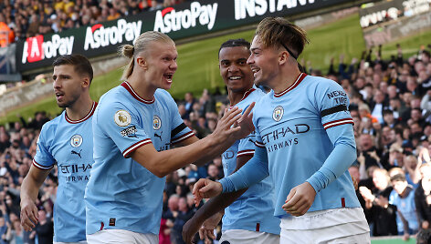 &bdquo;Manchester City&ldquo; &scaron;venčia Jacko Grealisho įvartį
