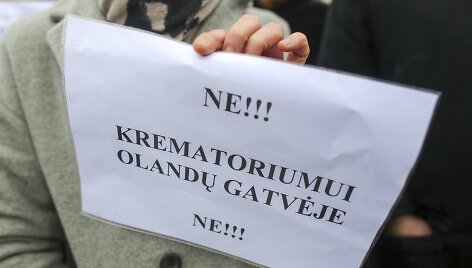 Akcija &bdquo;Krematoriumui Olandų gatvėje -NE!&ldquo;  