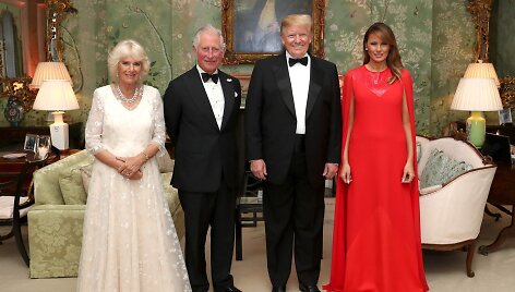 Pirmasis Donaldo Trumpo valstybinis vizitas į Jungtinę Karalystę&nbsp; / CHRIS JACKSON / AFP