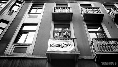 Jonas Jučas ir Ramūnas Zilnys. Fotografas Vytautas Suslavičius. 2018 m. 