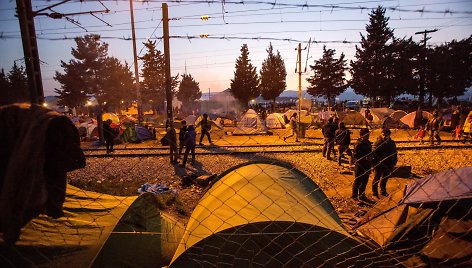 Idomeni (Graikija) pabėgėlių stovykla