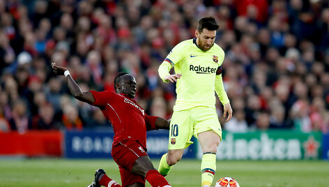 Sadio Mane ir Lionelis Messi