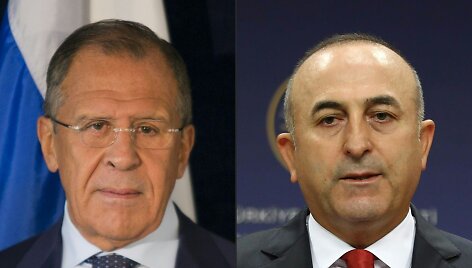 Sergejus Lavrovas ir Mevlutas Cavusoglu