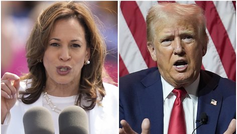 Kamala Harris ir Donaldas Trumpas